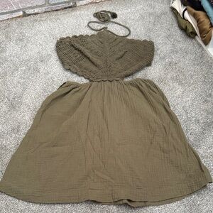 Aerie Sage Green Textured Sweater